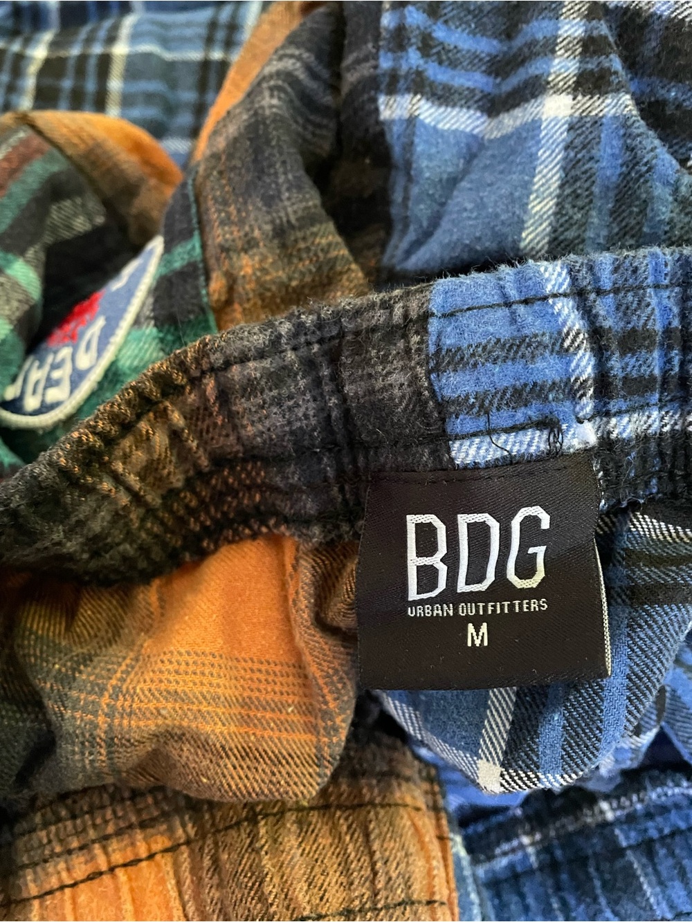 Urban outfitters patchwork Plaid Flannel pants - Picture 3 of 3